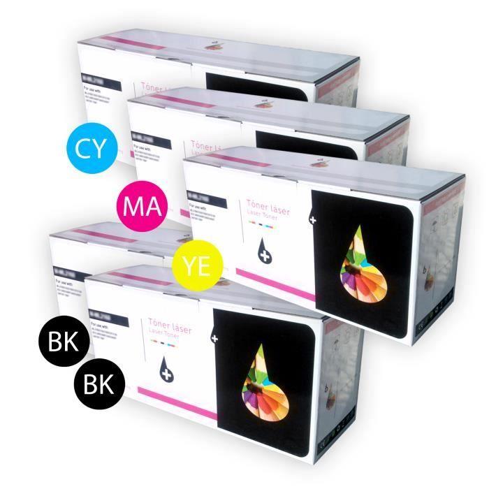 Pack de 5 TONERS INKPRO NON OEM assortis CLT-K406S - CLT-Y406S pour imprimante SAMSUNG Xpress C410W