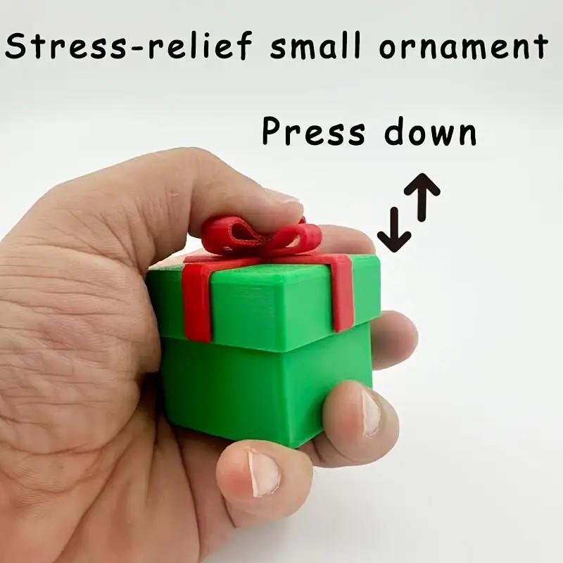 3D Printed Christmas Holiday Decoration Desktop Doll Santa Claus Falling Chimney Cute And Fun Relax Toy Pressed Ornament Clicker