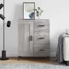 Sideboard in Grey Sonoma 69.5 x 34 x 90 cm engineered wood