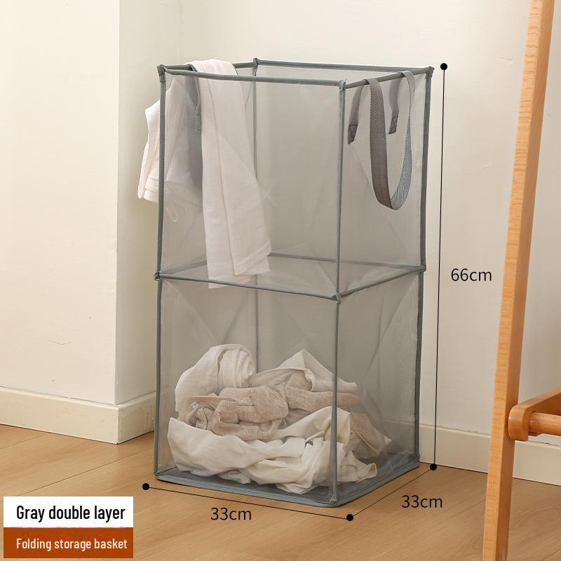 Foldable Multifunctional Laundry Basket for Bathroom