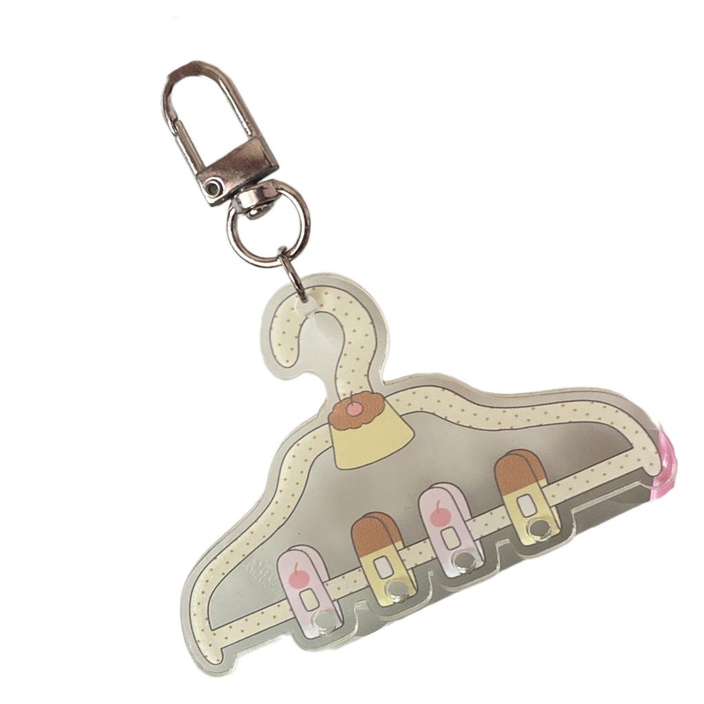 Fischkuchen Stern Schlüsselanhänger Schönes Stabiles Acryl Hängendes Ornament Praktisch für Taschen Schlüssel Rucksäcke und Besondere Geschenke