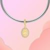 Copper Wings Sister Cross Pendant Charms Fit Original 4Mm Aperture Bracelet Charm Beads Necklace Diy Female Jewelry
