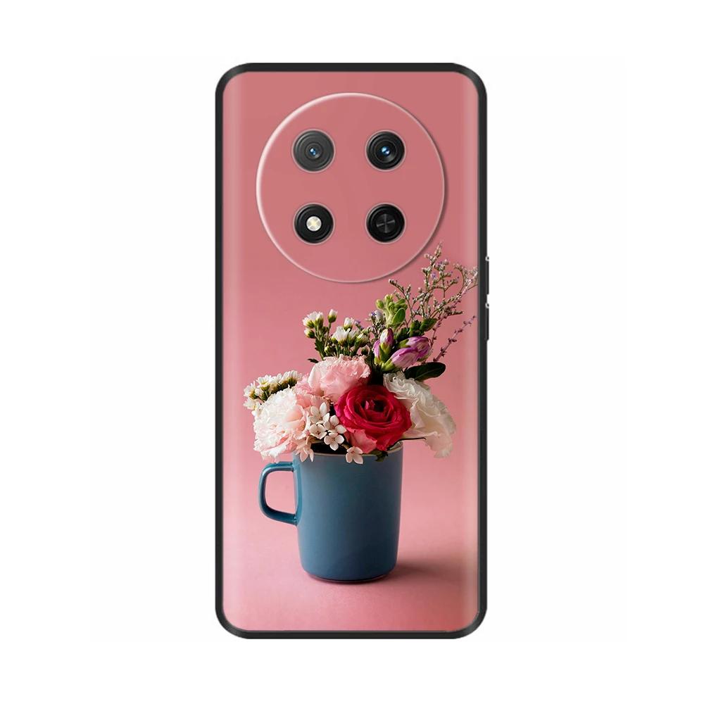 Für Honor Magic7 Lite 5G Hülle Blume Weiche Silikonhülle Für Coque Honor Magic7 Lite Hülle Magic 7 Handyhülle Magic7 Pro Schalen