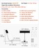 Boat Trailer Guide, 0.7M Adjustable Design Short Bunk Guide-Ons, 2PCS Rustproof Galvanized Steel Trailer Guide Poles, Heavy Duty Roller Guide Design,