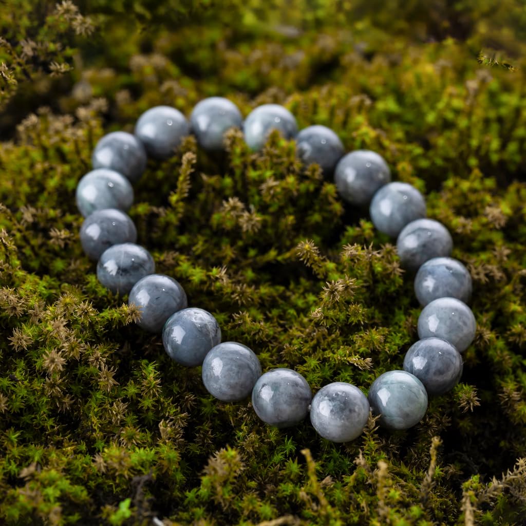 16cm Itoigawa Natural Jadeite Japanese National Jomon Power Stone Jadeite Workshop Special Paulownia Wood Quality Guarantee ABR0889 (10mm beads, size)