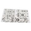 ENLEE 3D Mountain Bike Protective Stickers Set Impact Resistance Bicycle Decorative StickerWolf Head Pattern for Bicycle Frame