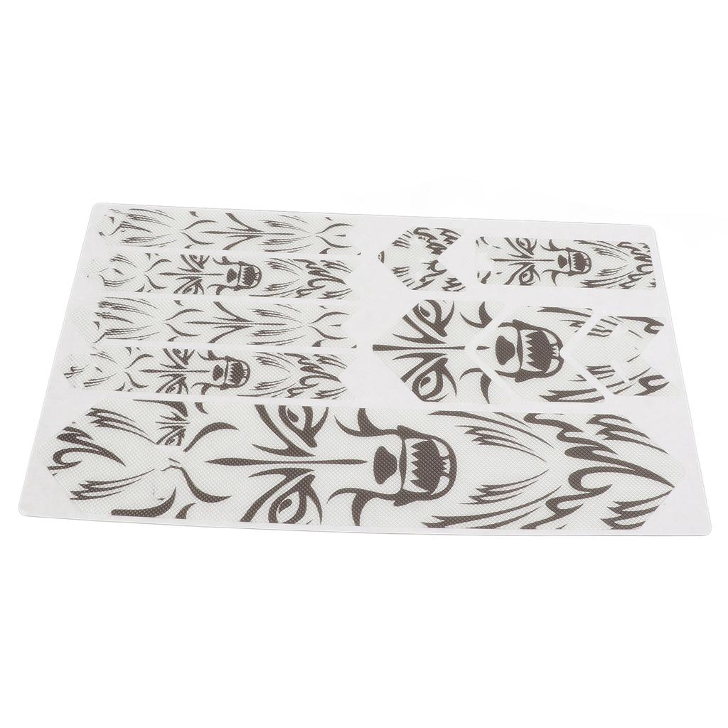 ENLEE 3D Mountain Bike Protective Stickers Set Impact Resistance Bicycle Decorative StickerWolf Head Pattern for Bicycle Frame