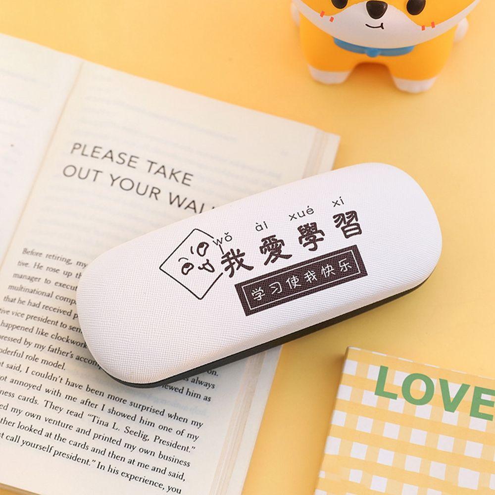 Bag Cartoon Square PU Leather Eyeglass Hard Box Glasses Box Reading Glasses Case Spectacle Case