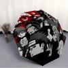 Naruto Characters Automatic Folding Umbrella, Self-Opening/ Closing, Durable Windproof Travel Umbrella for Outdoor Adventures a0826069