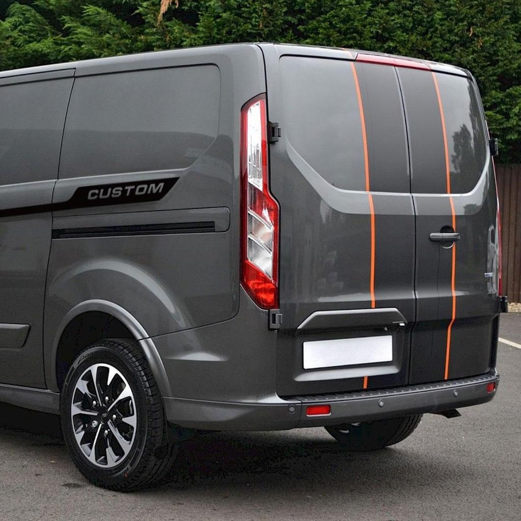 6 Stück/Los Auto Motorhaube Seite Hintertür Aufkleber Benutzerdefinierte Wohnmobil Sport Vinyl Abziehbilder, Passend für Ford Transit Tourneo Auto Zubehör