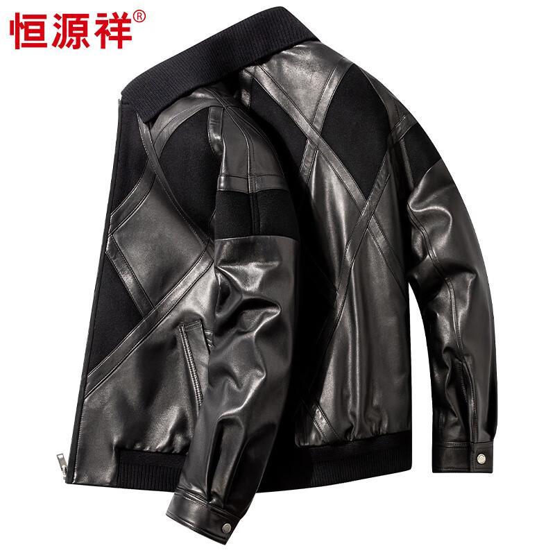 

Мужская теплая куртка Hengyuanxiang из смеси овчины и кашемира 4XL