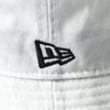 [New Era] Hat, Twill Cotton Bucket, White, ML, BUCKET-01 WHT BLK 25J