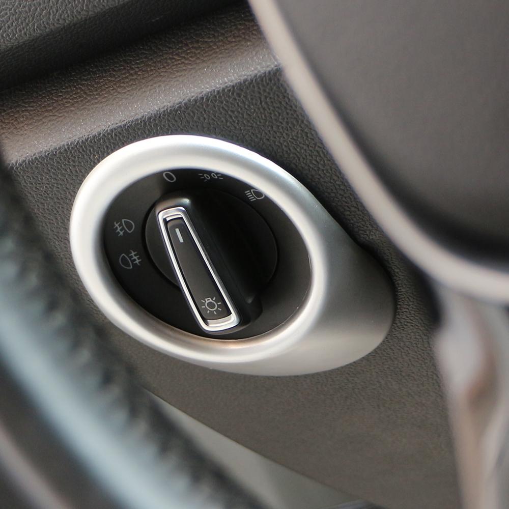 Car Head Light Headlight Adjustment Switch Cover Trim Sticker for Volkswagen VW T-ROC TROC 2017-2021 Decoration Interior ACC