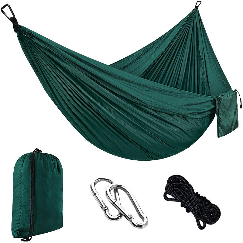 Portable Nylon Parachute Camping Hammock Swing Chair (Single/Double)