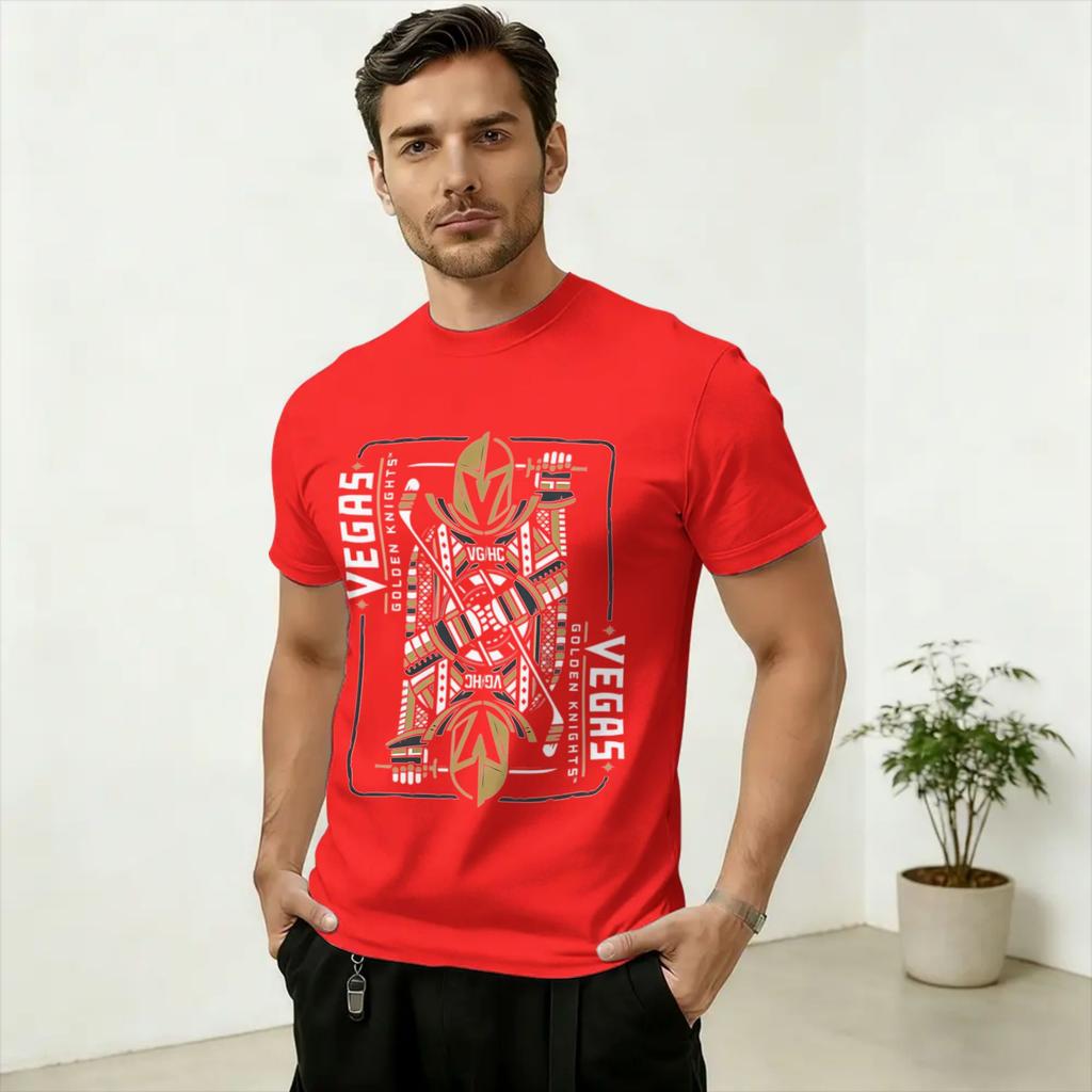 LOS VGK Cotton T Shirt For Unisexs Summer Vintage T Shirts O Neck Novelty Tees Oversized Cheap Clothes