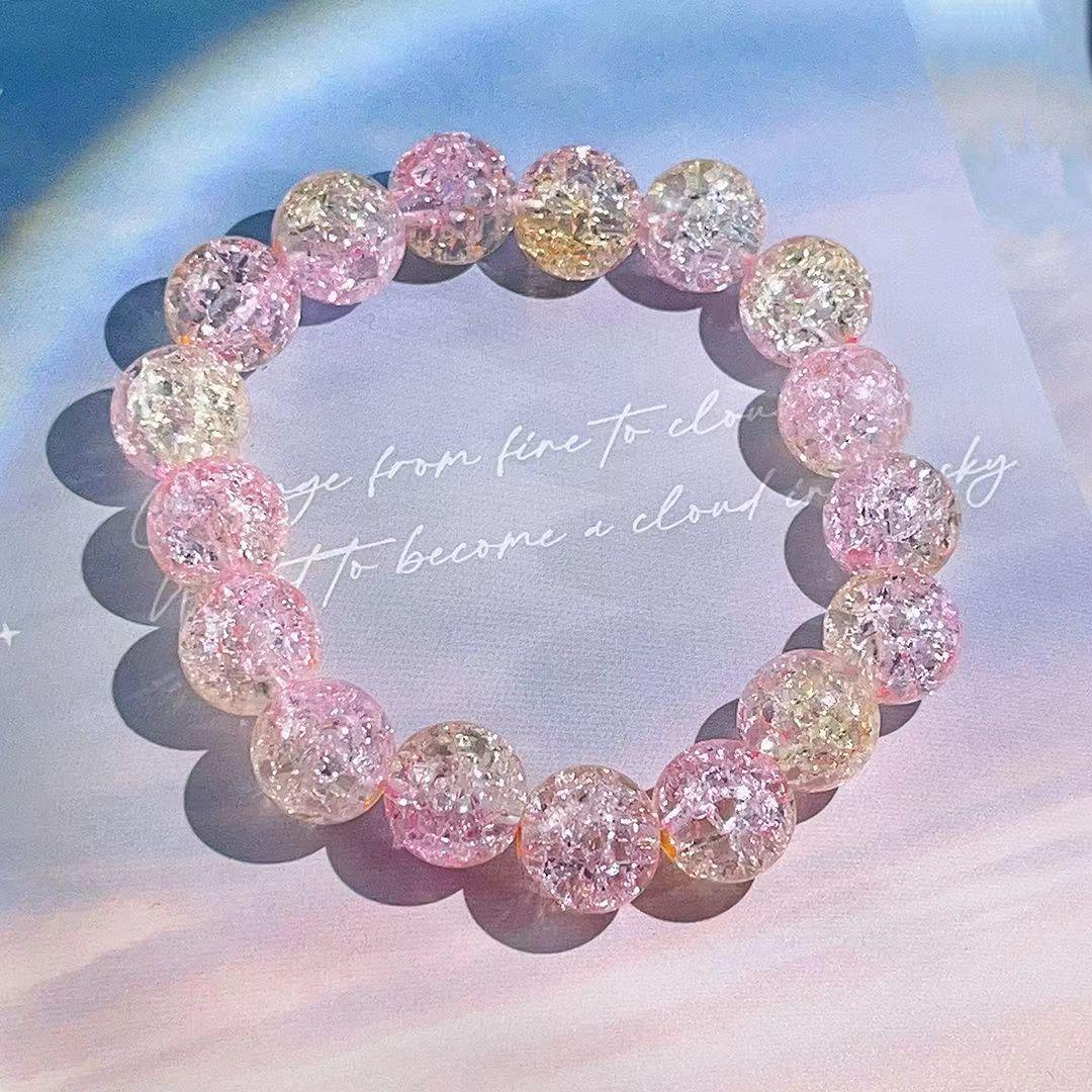 

Браслет из бисера с градиентным эффектом «ледяная трещина» — милый и симпатичный летний аксессуар для студентов