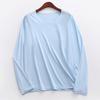 Fall Spring Men Top Seamless Solid Color O Neck Long Sleeves High Stretchy Quick-drying Daily Wear Casual Bottoming T-shirt