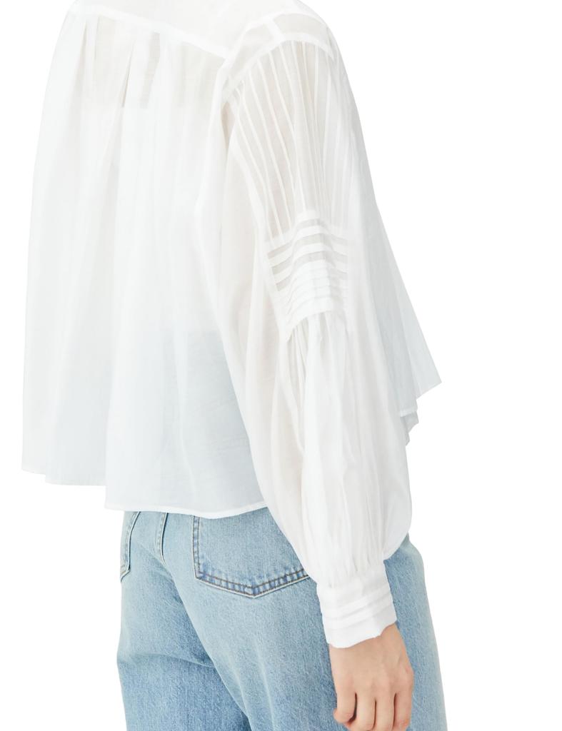 short blouse [Grace Continental] Pin-tuck