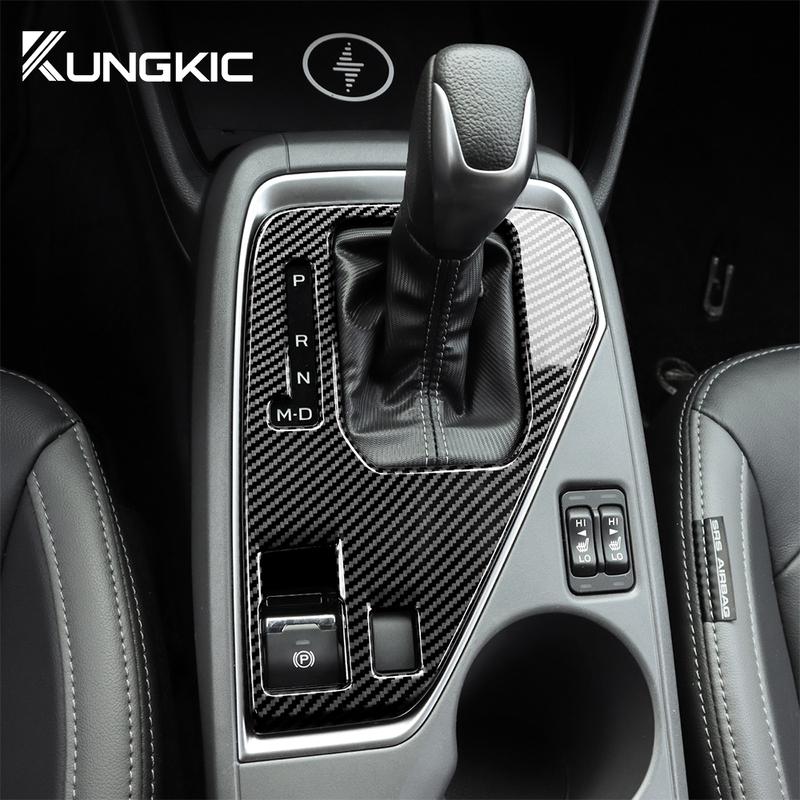 LHD RHD Can Use for Subaru Crosstrek 2024 Impreza 2024 Car Gear Shift Panel ABS Real Hard Carbon Fiber Sticker Interior Trim