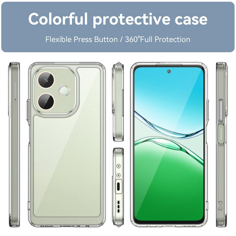For oppo A5 Pro 5G Pro Global Case oppo A5 Pro 5G Pro Global Cover Bumper Shockproof Clear PC + Silicone Protective Phone Cover
