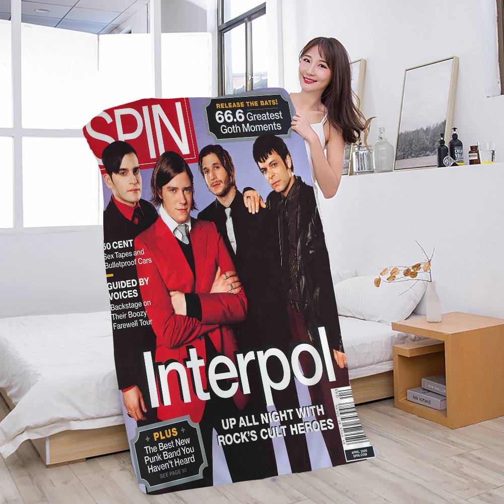 

Interpol Band Beach Towel Colorful Bath Towels for Girl Microfiber Quick Dry Sand Free Beach Yoga Spa Gym Pool W30*H60(CM)