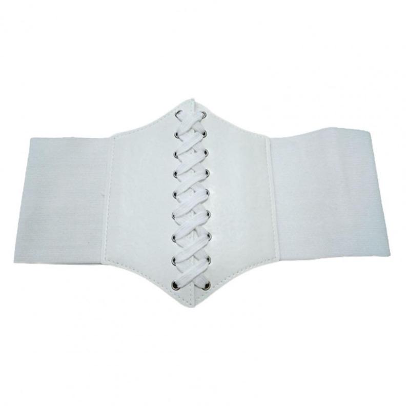 Corset de modă Curele late din piele artificială pentru slăbire, centură de modelare a corpului pentru femei, elastică, strânsă, talie înaltă, pentru purtarea zilnică