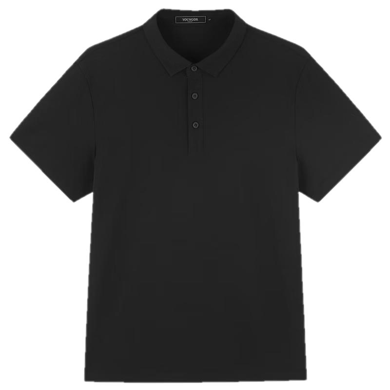 

YOUNGOR Men s Summer Business Casual Short-Sleeve Polo Shirt XL