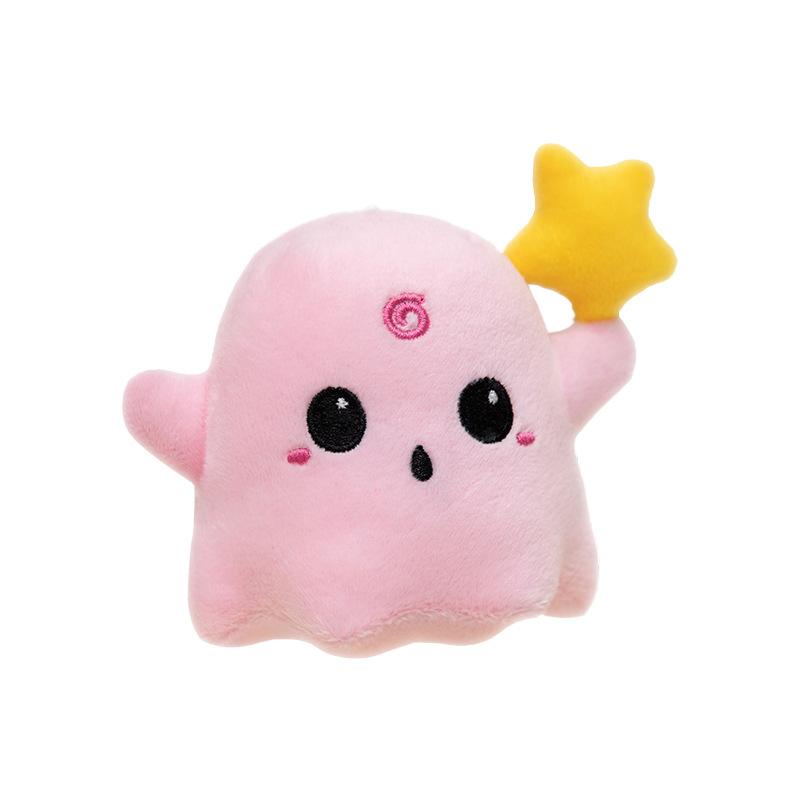 Funny Little Ghost Schoolbag Pendant Doll Cute Plush Toy Pendant Accessories Doll Keychain Gift