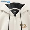 Jeanswest Men's Winter Fleece Lined Waffle Knit Hooded Jacket