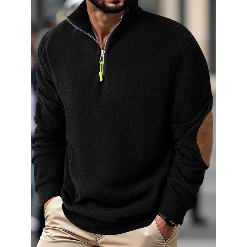 New Men's Outdoor Jacket Corduroy Casual Stand Collar Long Sleeve Sweatshirt