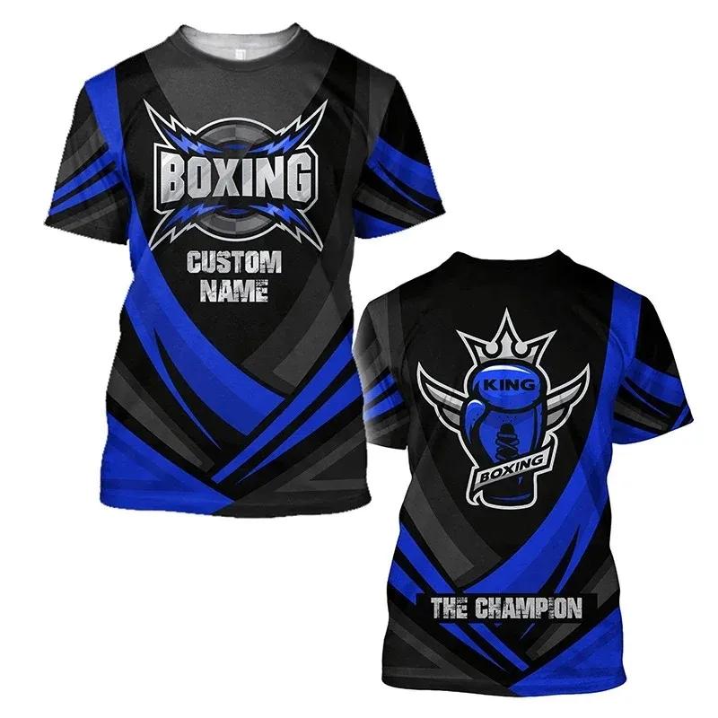 Boxing Training Women's T-shirt Quick Dry Loose Casual Sports Tough Guy Style Men Round Neck Short Sleeve Oversized Comfortable Clothing