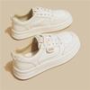 2025 spring stepping on shit feeling white shoes women's new popular versatile thick-soled student soft-soled casual sports board shoes