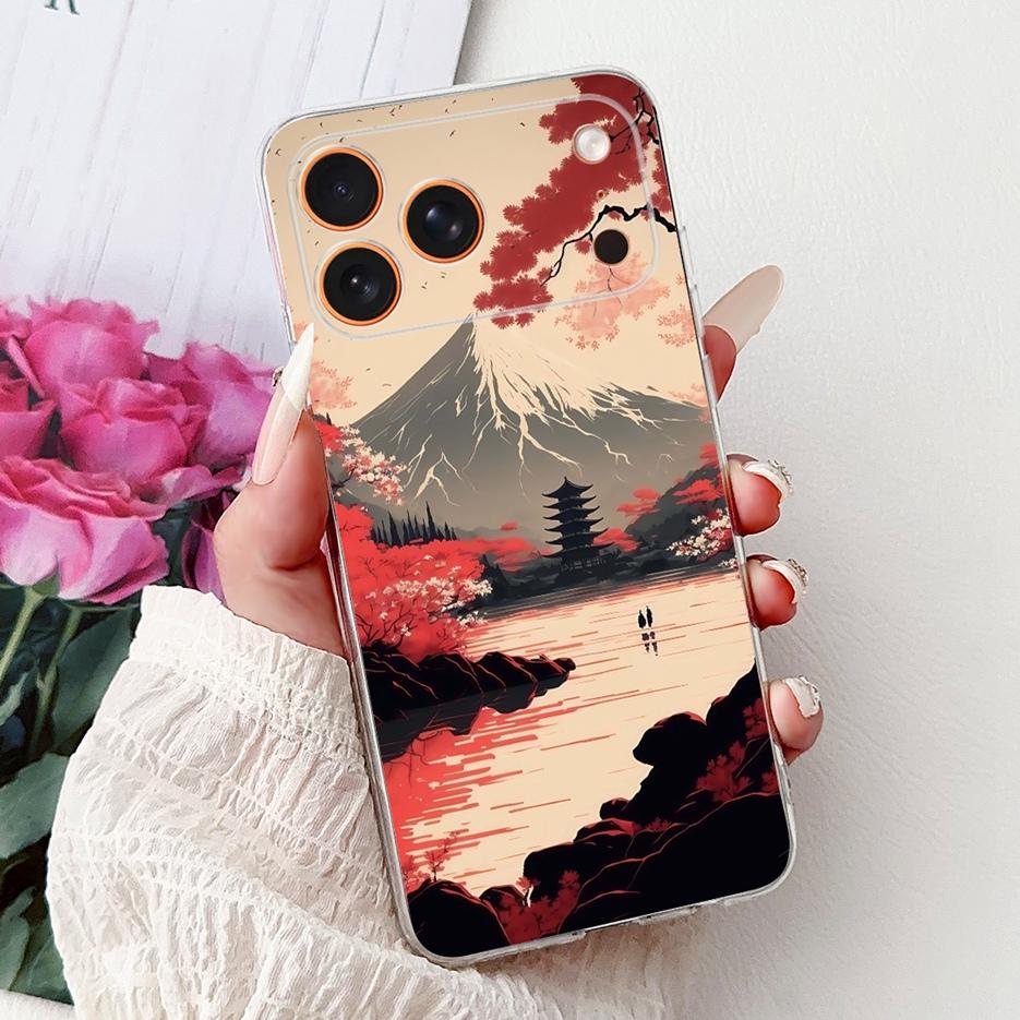 For Apple iPhone 17 Pro Max Case iPhone17 Air Fashion Painted Cover Soft Silicone Case For iPhone 17 Air iPhone17 Pro Max Fundas