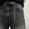 Body Jewelry Jean Pant Chain Spike Fishbone Skull Charm Belt Y2K Wallet Keychain  Biker Style