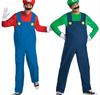 RemeeHi Mario and Luigi Cosplay Costume Mario Kart Costume Set with and Beard for School and as a Makes a Great Gift "All Seasons" Hat, Gloves,