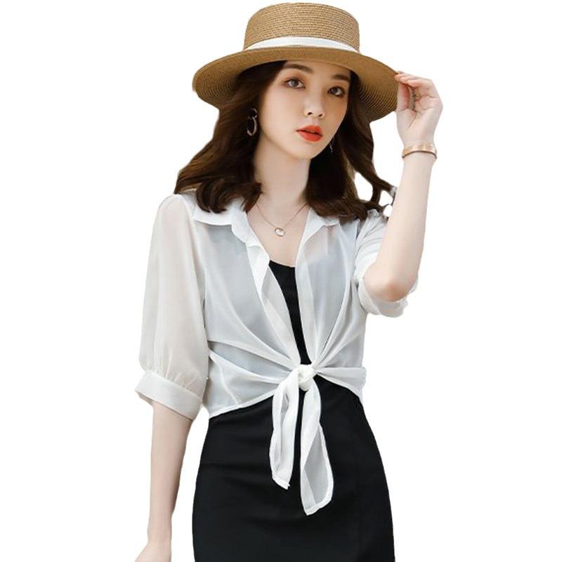 Women's Summer Chiffon Air-Conditioning Cardigan with Shawl