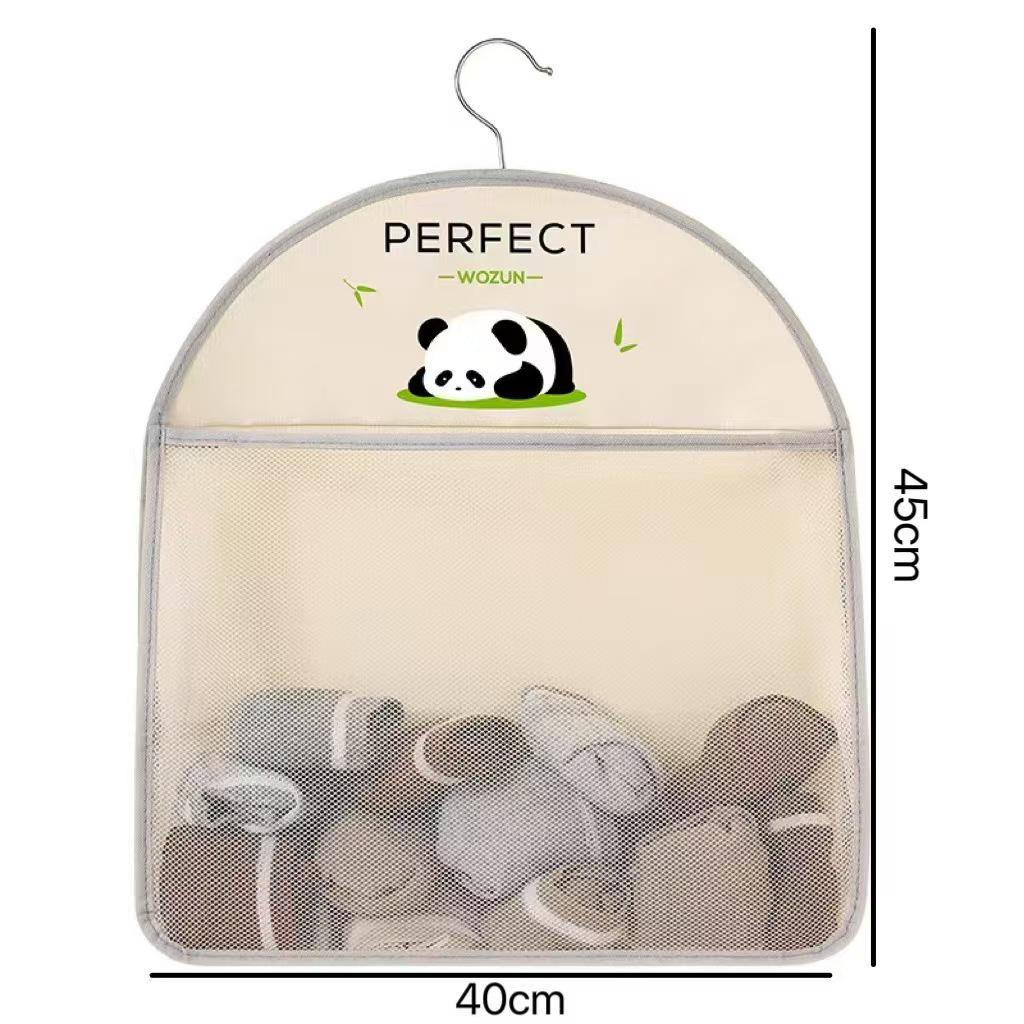 Breathable Multi-Use Hanging Door & Wardrobe Storage Bag with Mesh Pockets