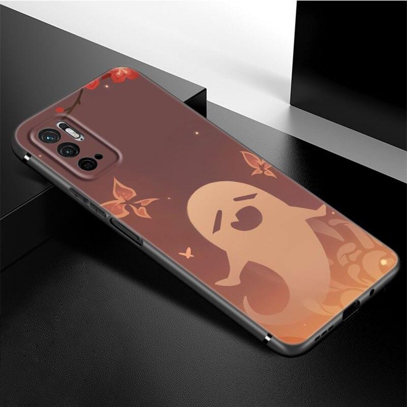 Genshin Impact Logo Phone Case For Xiaomi Redmi Note 11 10 9 8 Pro 11T 5G 10T 10S 9S 9T 9i 9C 9A 8T Soft TPU Black Cover Funda