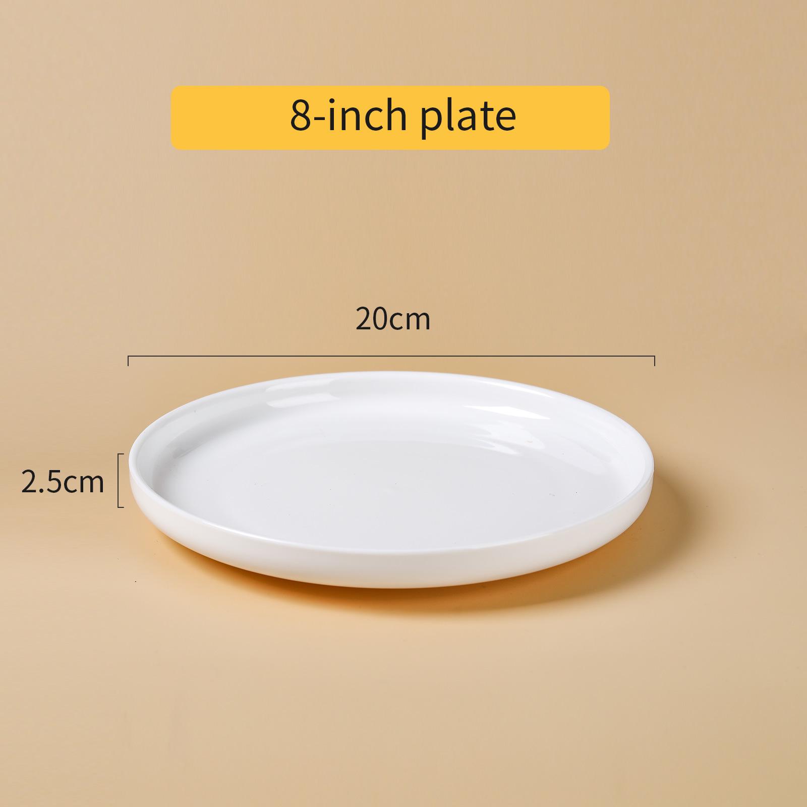 

Скандинавская керамическая обеденная тарелка - Универсальная для стейка, пиццы, салата и использования в микроволновой печи