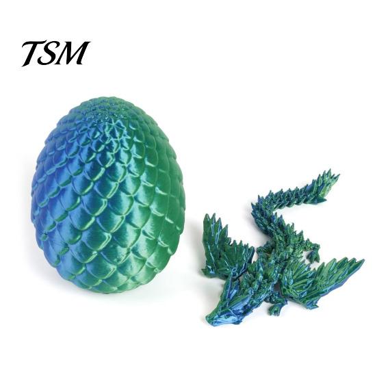 Flying Dragon Model 3D Printed Figurine Movable Joints Chinese Figure Mini Articulated Winged Fidget Toy Desktop Decoration Ornament Collectible