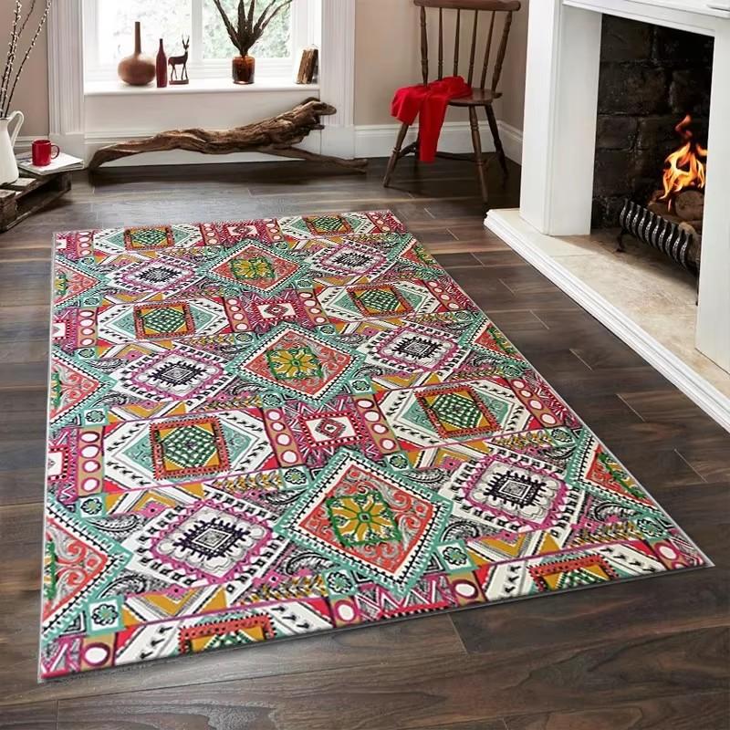 Bohemian Soft Area Large Rugs Carpet Living Room Bedroom Homestayarea Floor Mat Study Restaurant Art Vintage Home Decor