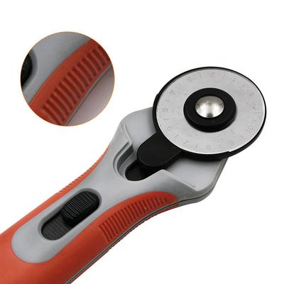 45mm Patchwork Roller Wheel Round Knife Tailor Cutter Rolling Cutter Safety Slide