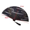 Silk Cloth Dance Hand Fan Bamboo Handle Props Fan Chinese Style Folding Fan  Home Decoration