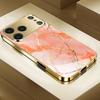 Husă de Telefon din Sticlă Neagră cu Artă Fluidă Abstractă tip Marmură pentru iPhone 17 16 15 Pro Max 14 Plus 13 12 11 Husă Protectoare Anti-Amprentă