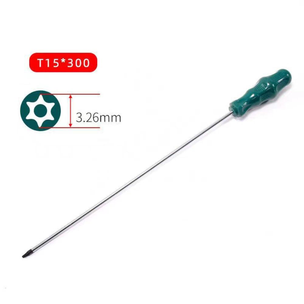 Tragbarer 400-mm-Torx-Schraubendreher, extra lang, mit Loch, Reparaturschraubendreher, Handwerkzeuge, T15, T20, T25, T30, Sechskantschraubendreher