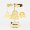 Gol2026 Christmas Tree Snowman Santa Birthday Angel Fairy Spinning Rotating Carousel Candle Holder Tealight Drop Shipping