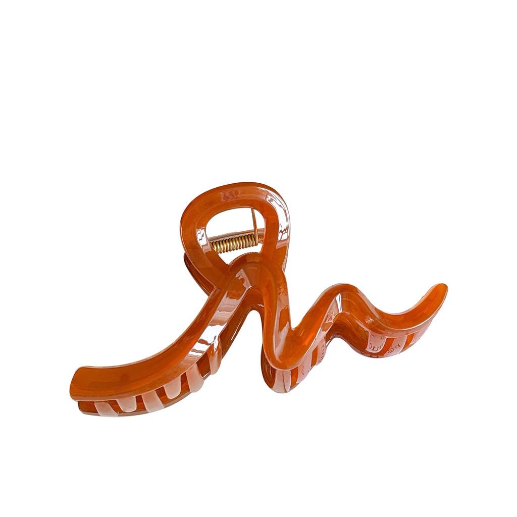 Stilvoller Großer Wellen-Haarclip für Damen Vielseitiges Design Perfekt für Dickes Haar In Mehreren Farben
