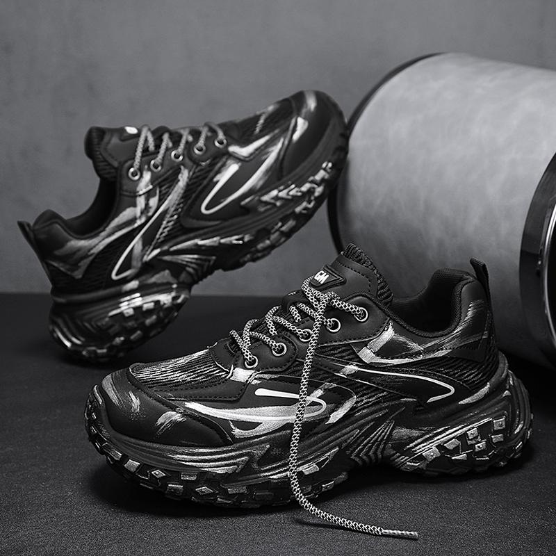 Trendy Men Sneakers Luxury Chunky Casual Sneakers For Man Height Increasing Dad Shoes Breathable Sports Shoes Male Sneakers