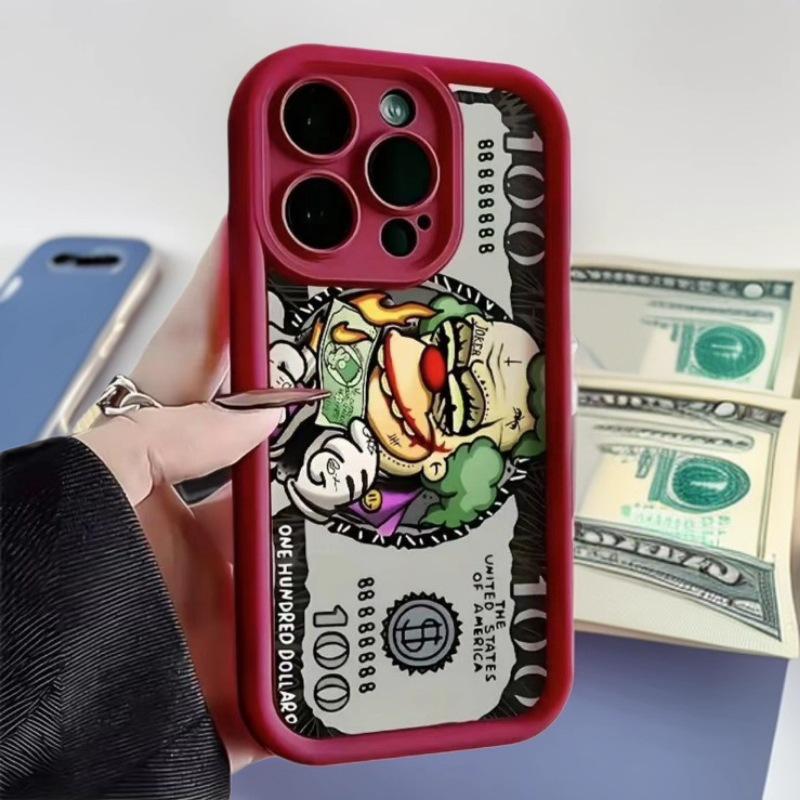 Clown Cash Apple iPhone 17 ProMax Case - Fits iPhone 13 to 16, Japanese & Korean Style, Cross-border European & American Design