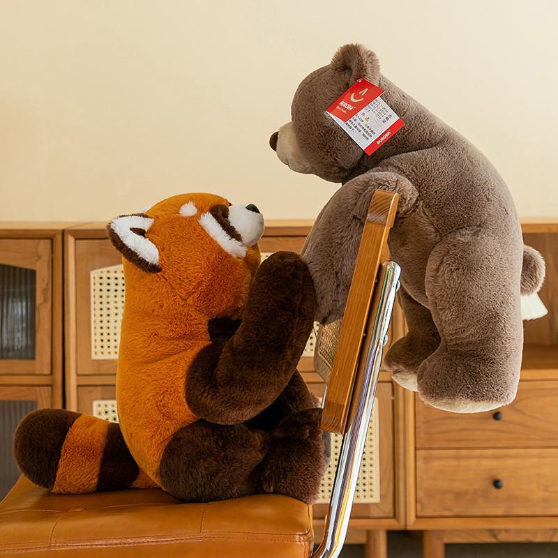 Plush Toy Panda With Pp Cotton Filling Soft Short Plush Kids Home Office Decor